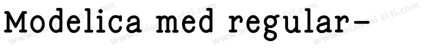 Modelica med regular字体转换